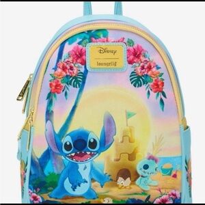Stitch on the Beach Loungefly   Backpack